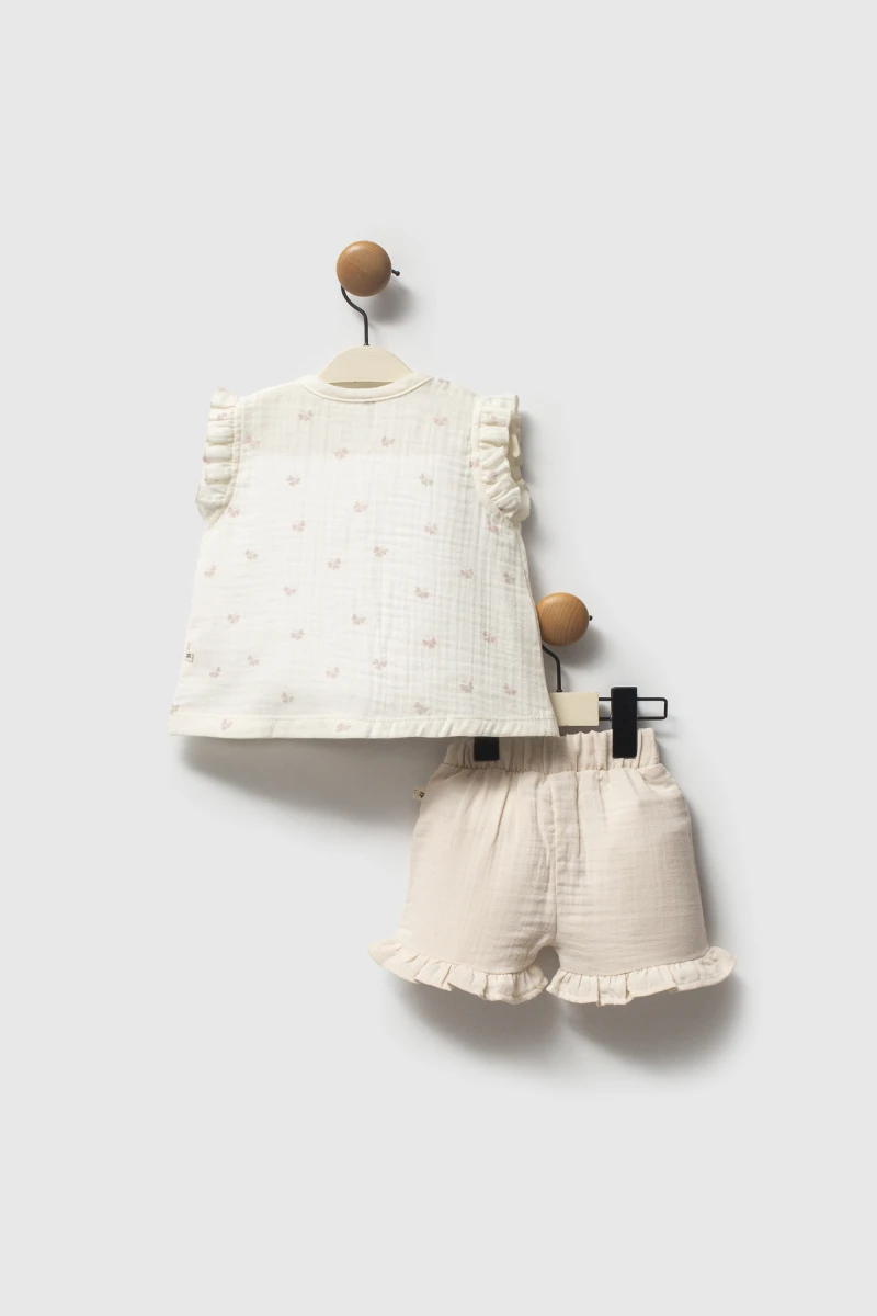 Muslin Vizon - Tshirt Short Set