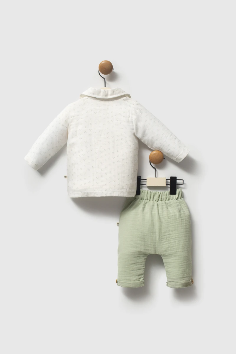 Muslin Khaki - Set 3 pieces