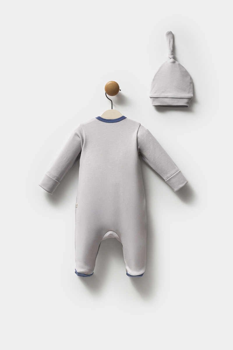 Navy Blue - Şapkalı Tulum