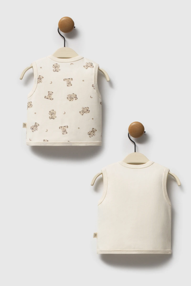 Teddy Bear - Baby vest 2 pieces