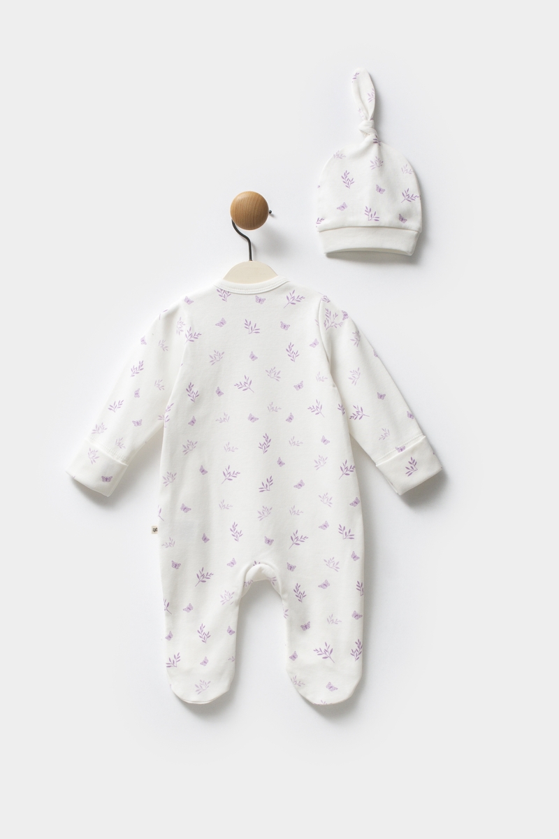 Organik Kelebek - Şapkalı Tulum