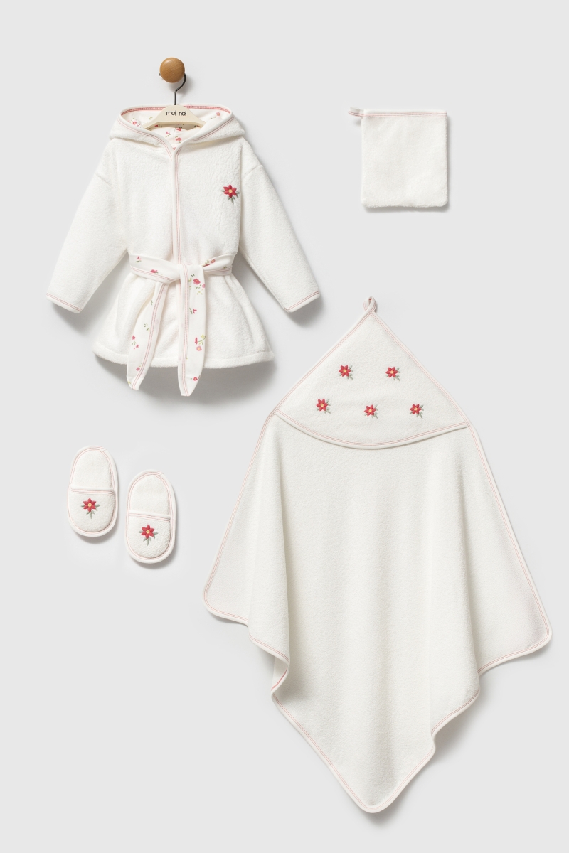 Bornoz Set - Çiçek