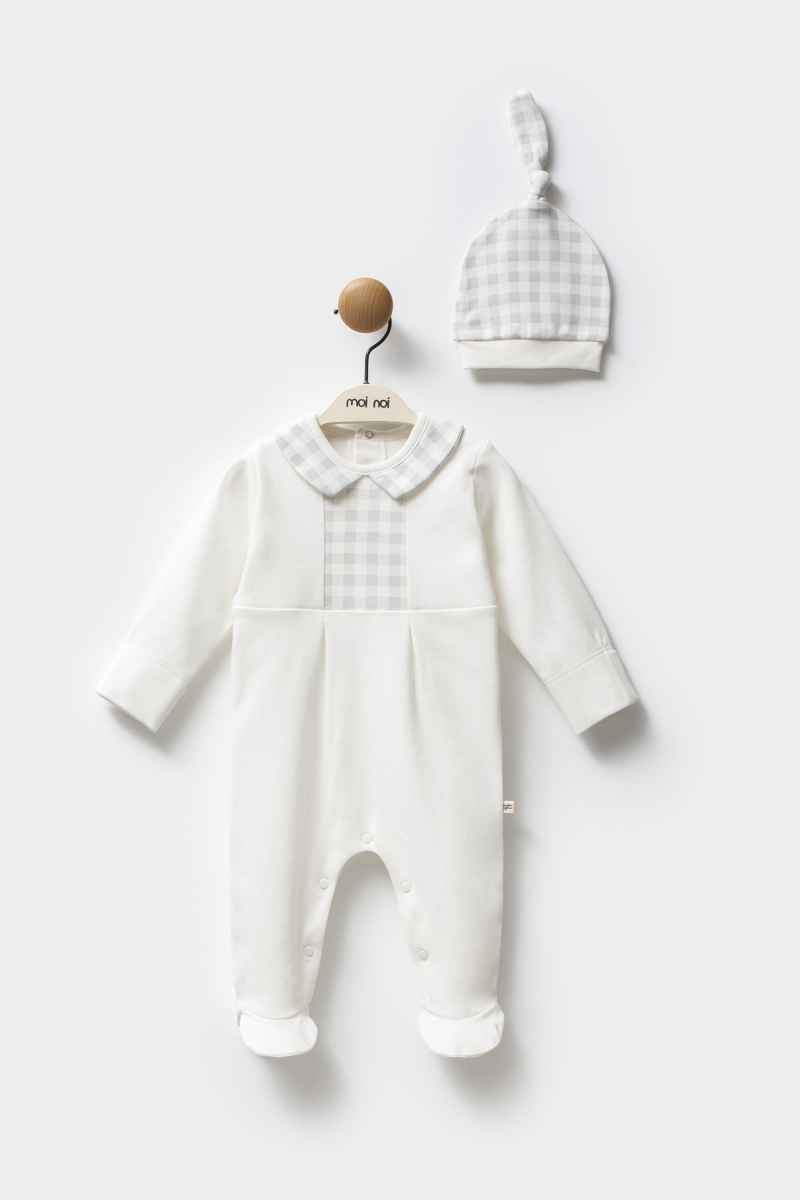 Ekose - Şapkalı Tulum