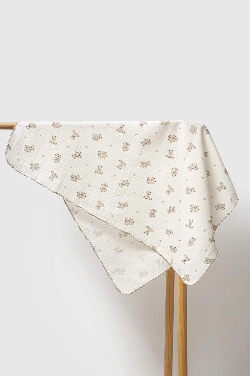 Muslin Bear Blanket