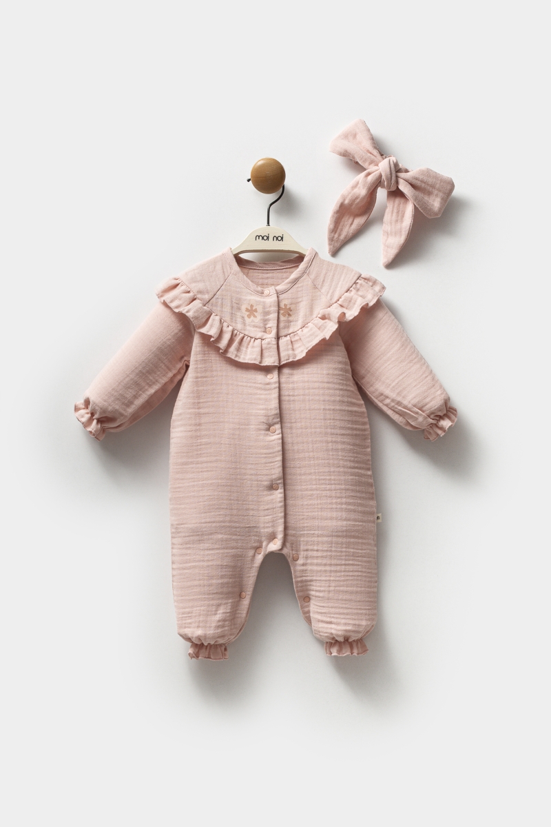 Muslin Çiçek - Bandanalı Tulum