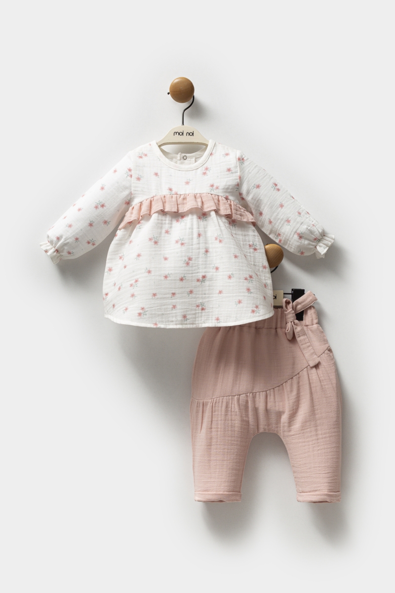 Muslin Çiçek - İkili Takım