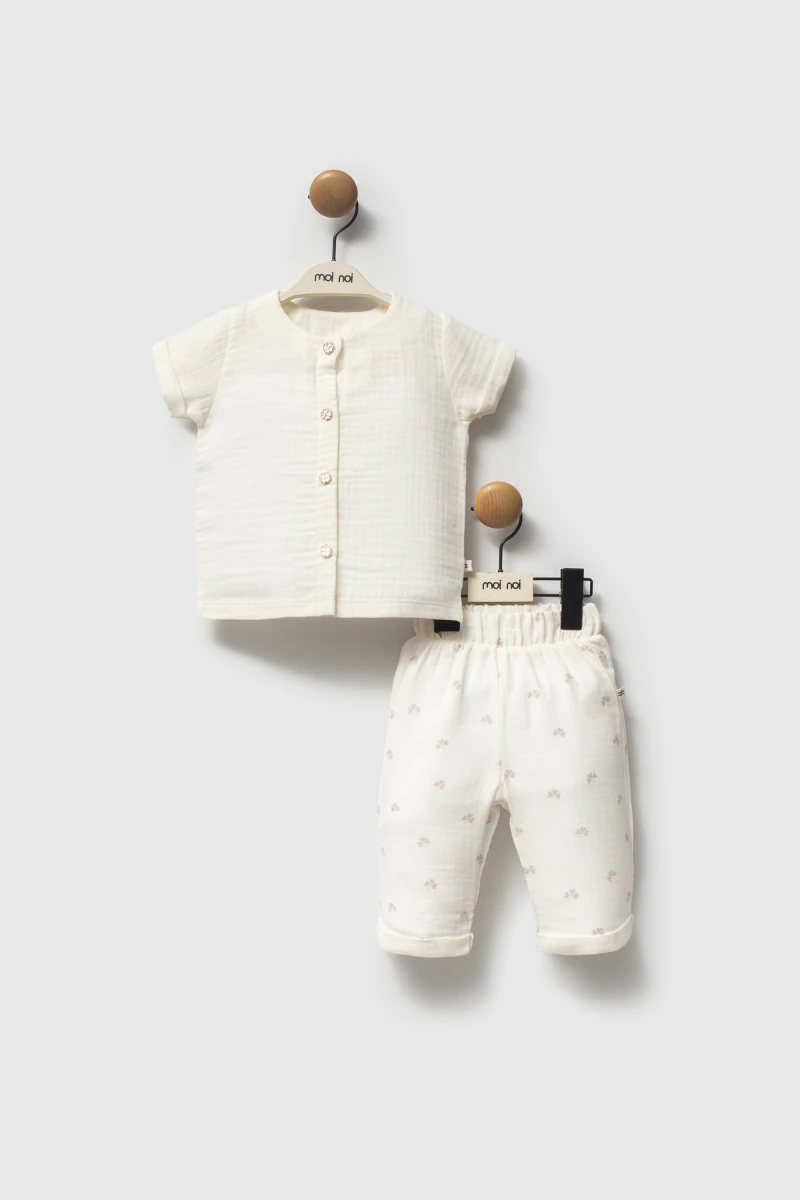 Muslin Vizon - Tshirt Pant Set