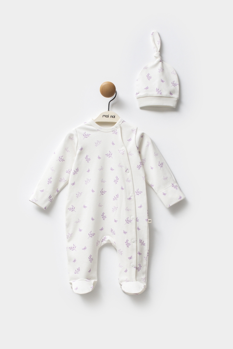 Organik Kelebek - Şapkalı Tulum