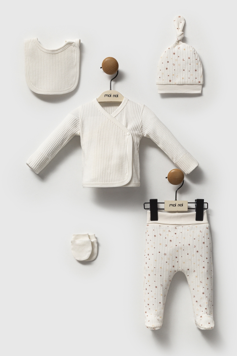 Raporlu - Ekru 5li Set