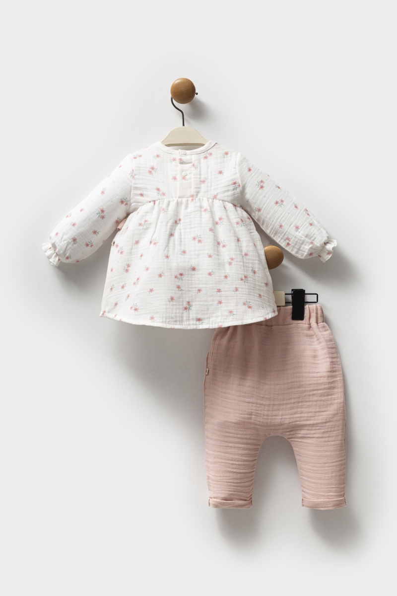 Muslin Çiçek - İkili Takım