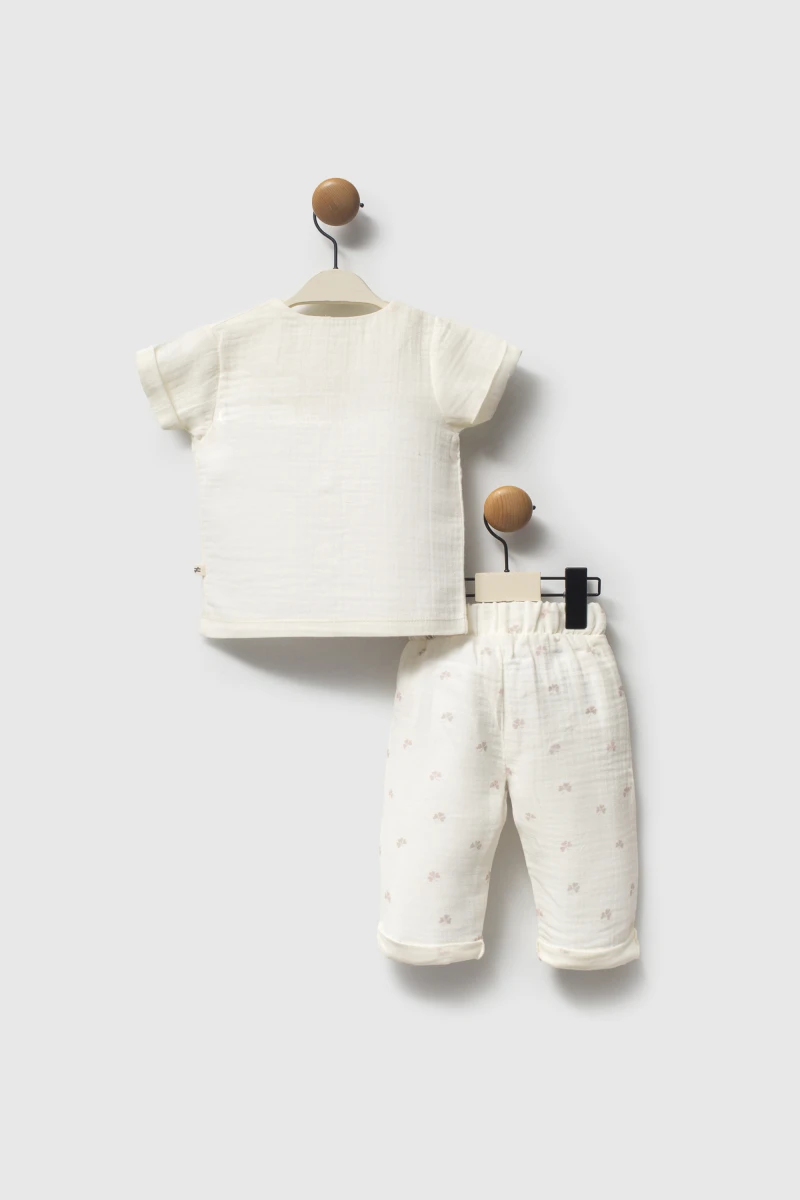 Muslin Vizon - Tshirt Pant Set