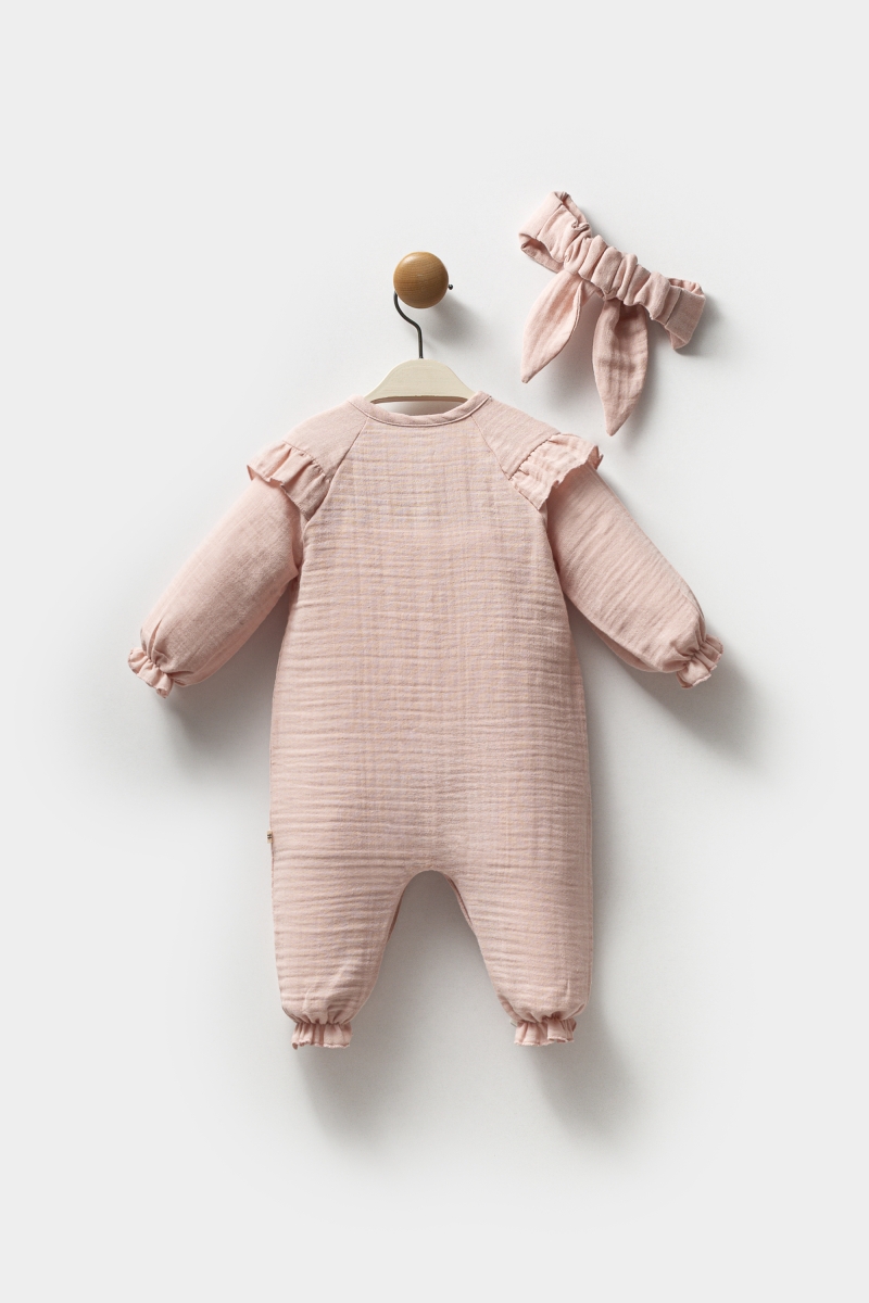 Muslin Çiçek - Bandanalı Tulum