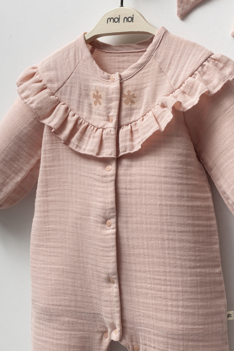 Muslin Çiçek - Bandanalı Tulum