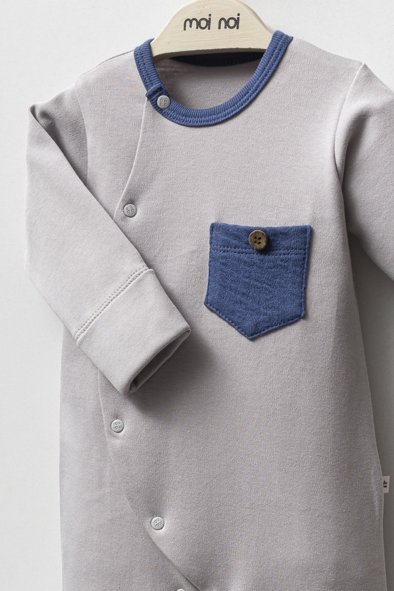 Navy Blue - Şapkalı Tulum