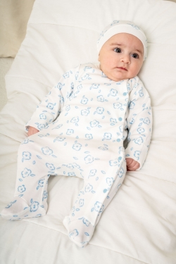 Blue - Şapkalı Tulum