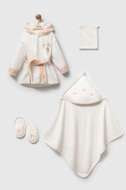 Bornoz Set - Çiçek