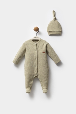 Haki - Şapkalı Tulum