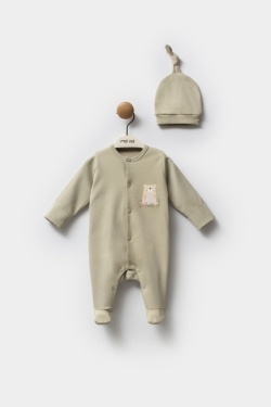 Haki - Şapkalı Tulum