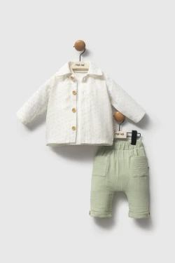 Muslin Khaki - Set 3 pieces