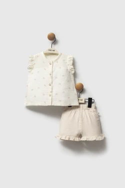 Muslin Vizon - Tshirt Short Set