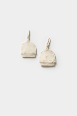 Organik Koala - 2li Bağcıklı Şapka